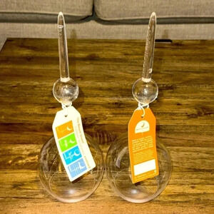 NWT the BEACH GLASS set of 2 drinkware grass snow sand and it floats